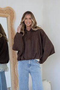 Smaibulun Yuzu Suede Bomber Jacket