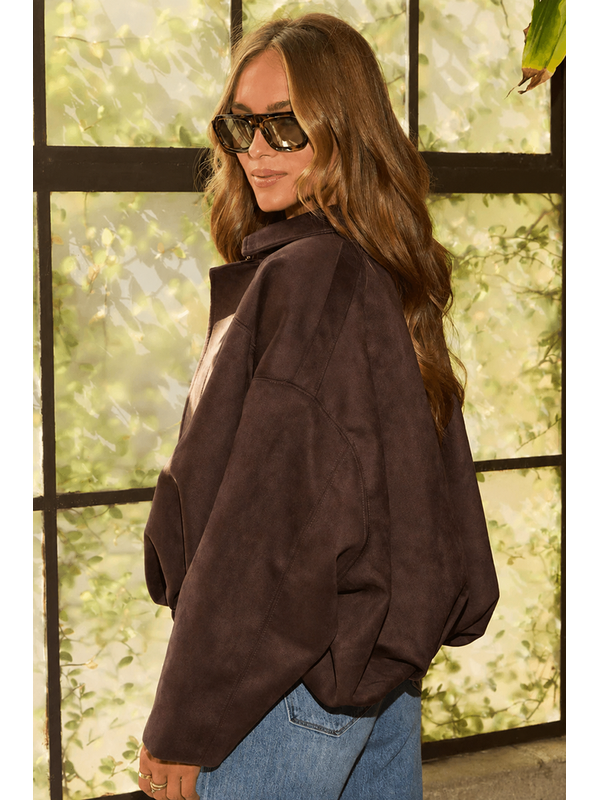 Smaibulun Yuzu Suede Bomber Jacket