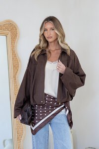 Smaibulun Yuzu Suede Bomber Jacket