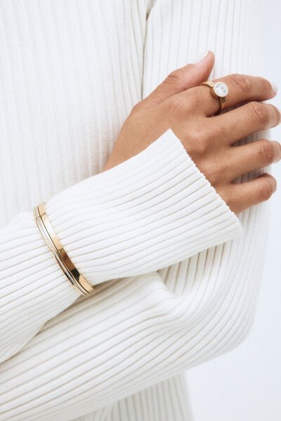 Edblad Fave Small Gold Bangle-accessories-Hello Cyril.