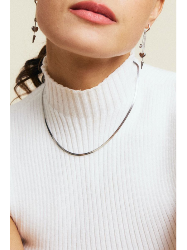 Edblad Herringbone Chain 45cm Silver Necklace