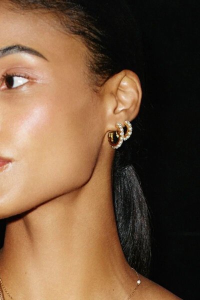 Edblad Lilo Hoops Large Gold Earrings-accessories-Hello Cyril.