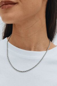 Edblad Rope Chain Silver Necklace