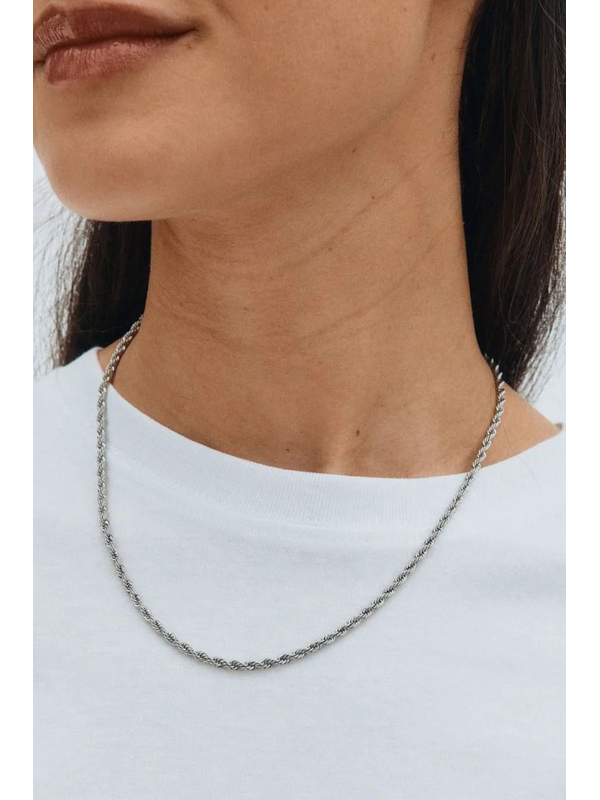 Edblad Rope Chain Silver Necklace