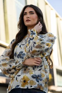 Leila + Luca Golden Bloom Havana Top