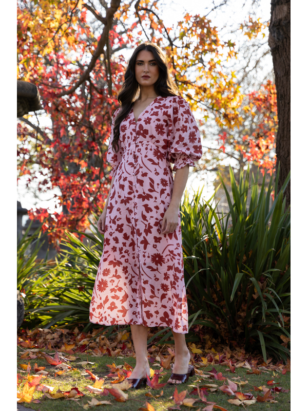 Seeking Lola Plum Petal Sunrise Dress