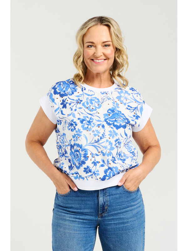 Zafina Aria Blue Blossom Top