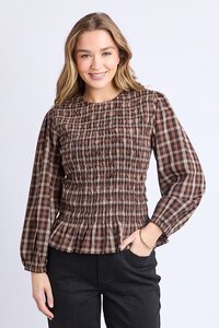 Foxwood Coco Check Top