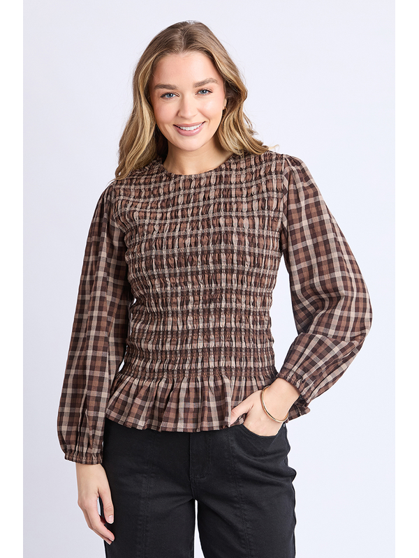 Foxwood Coco Check Top