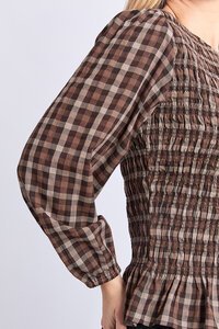 Foxwood Coco Check Top