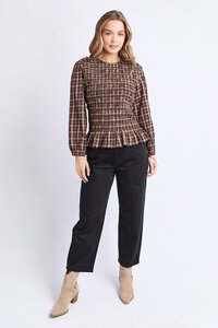 Foxwood Coco Check Top