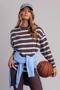 Foxwood Harper Stripe LS Tee