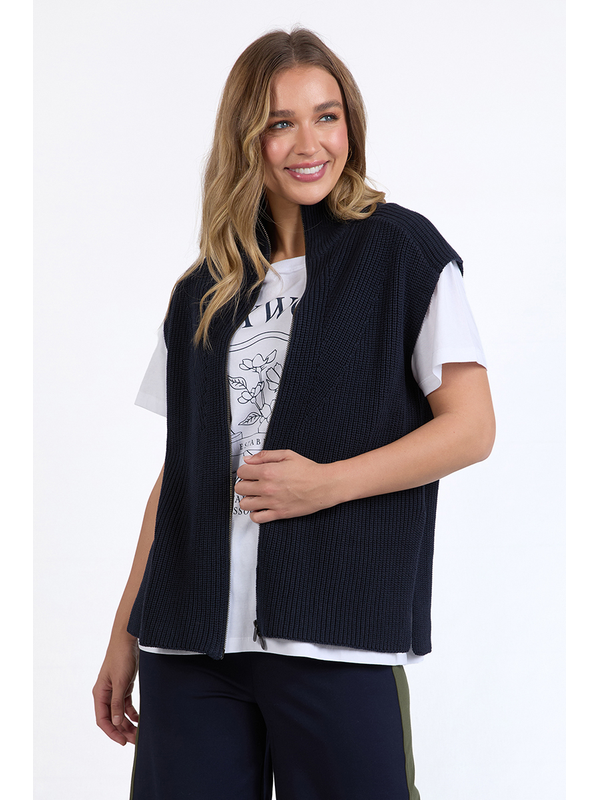 Foxwood Zip Knit Vest