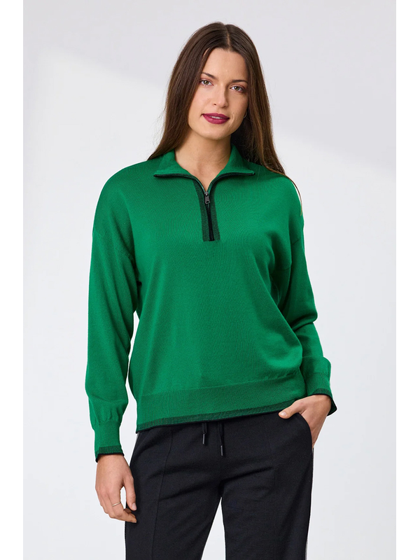 Newport Cruz Zip Placket Merino Jumper