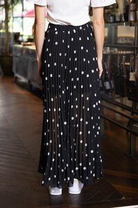 Amaya Nicola Maxi Skirt Spot Black