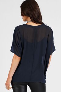 Storm Relaxed Sheer Short Sleeve Top 
