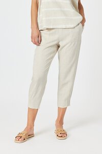 Gordon Smith Sarah Jersey Waist Linen Pant 