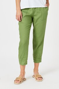 Gordon Smith Sarah Jersey Waist Linen Pant 