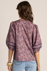 Fate + Becker Alaia Print Lace Blouse