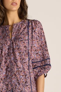 Fate + Becker Alaia Print Lace Blouse