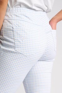 Vassalli Sierra 7/8 Slim Denim Pull On Pant - Gingham