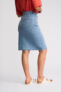 Vassalli Poppy Denim Skirt - Meadow Denim