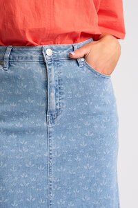 Vassalli Poppy Denim Skirt - Meadow Denim