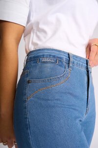 Vassalli Custom Contrast Stitch Short - Light Denim