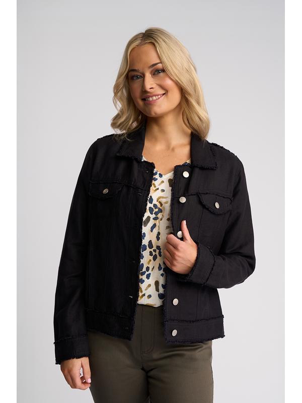 Vassalli Aura Frayed Seams Jacket