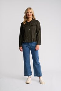 Vassalli Sawyer Frill Hem Button Jacket