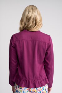 Vassalli Sawyer Frill Hem Button Jacket