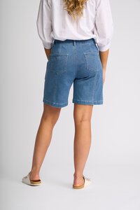 Vassalli Raven Double Pocket Denim Short - Blue Hue