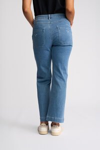 Vassalli Villa Straight Ankle Grazer Jean - Blue Hue