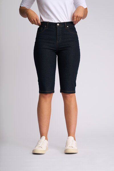 Vassalli Alfa Slim Contrast Stitch Denim Short-shop-by-style-Hello Cyril.