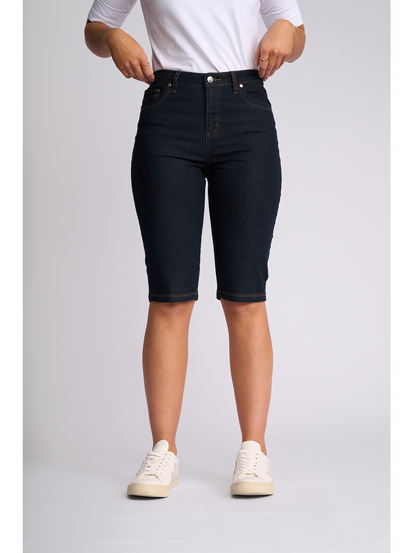 Vassalli Alfa Slim Contrast Stitch Denim Short