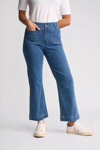 Vassalli Daily Straight Ankle Grazer Jean - Blue Hue