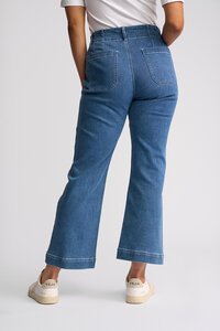 Vassalli Daily Straight Ankle Grazer Jean - Blue Hue