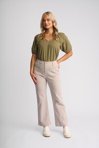 Vassalli Daily Stripe Straight Ankle Grazer Jean