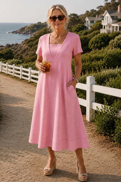 Gordon Smith Le Marais Linen Dress-shop-by-style-Hello Cyril.