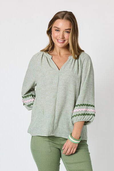 Threadz Canopy Ric Rac Top-shop-by-style-Hello Cyril.