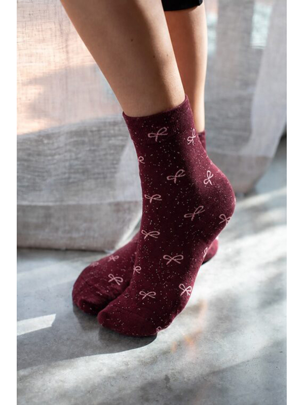 Antler Merlot Bow Sock