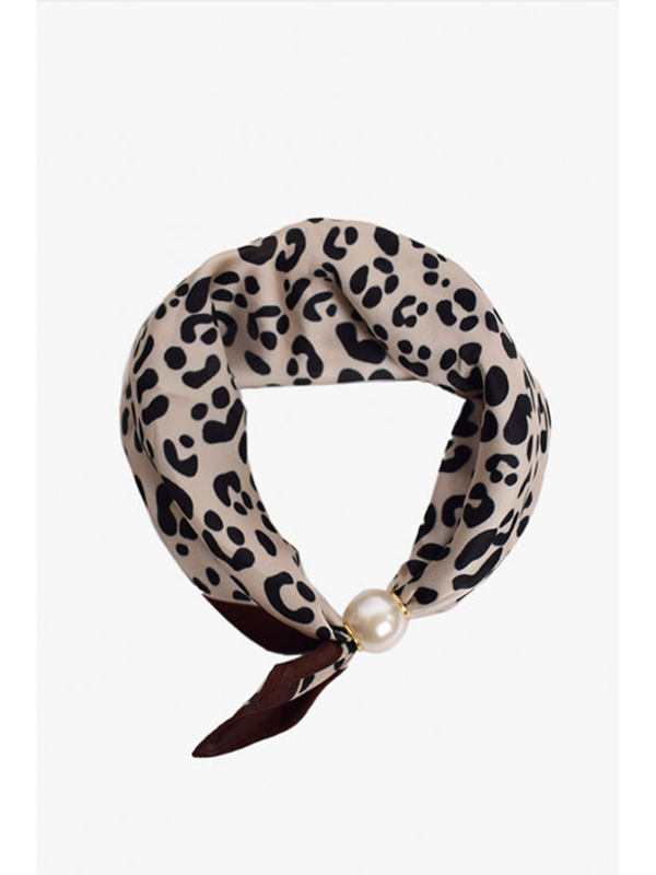 Antler Pearl Fasten Neck Tie Mono Leopard