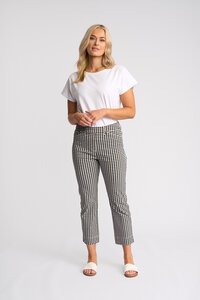 Vassalli Tint Slim 7-8 Back Elastic Pull On Pant- Gingham