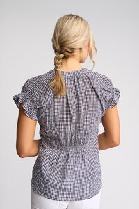 Vassalli Evelyn Drop Shoulder Shirt - Gingham