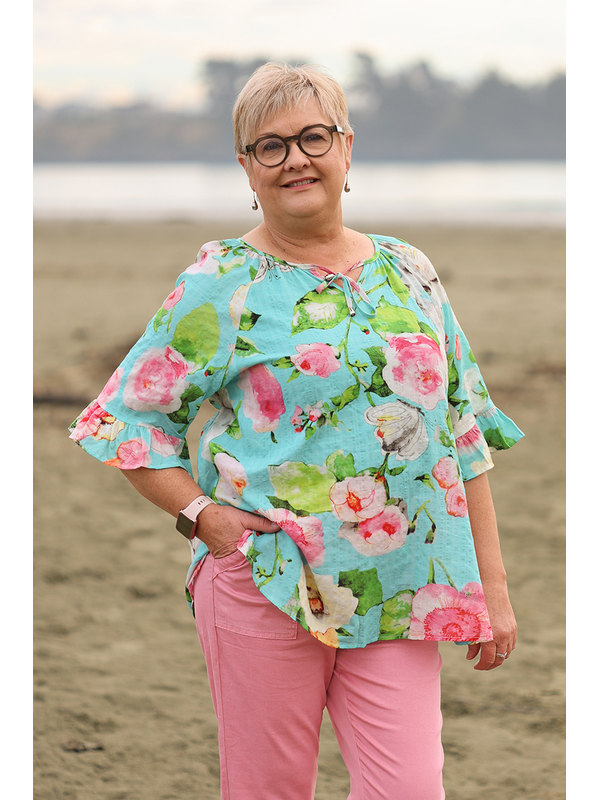 Glam Spring Floral Top