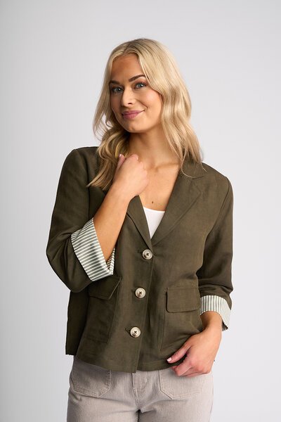 Vassalli Honey Stripe Cuff Jacket-27.7.26-Hello Cyril.