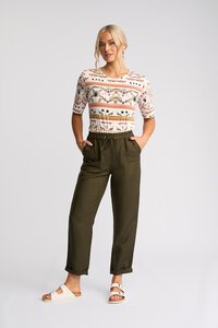 Vassalli Oxford Slim Ankle Grazer Elastic Pant
