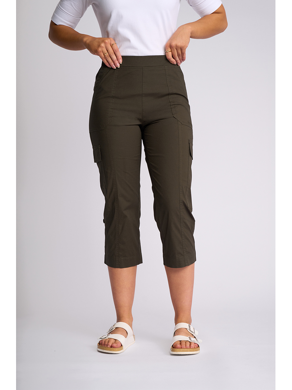 Vassalli Wave 3-4 Poplin Pull On Cargo Pant