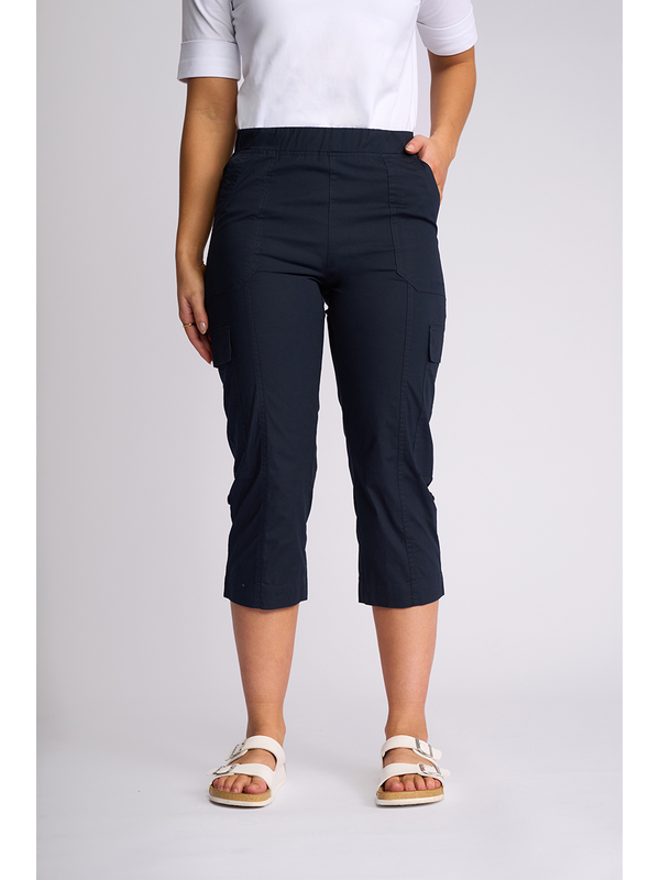 Vassalli Wave 3-4 Poplin Pull On Cargo Pant