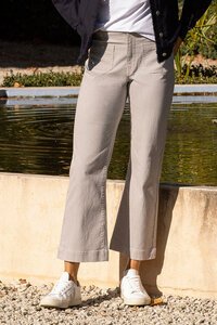 Vassalli Daily Stripe Straight Ankle Grazer Jean